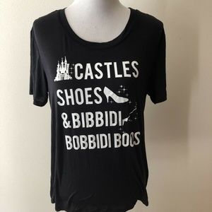 Disney Princess black and white T - womens M